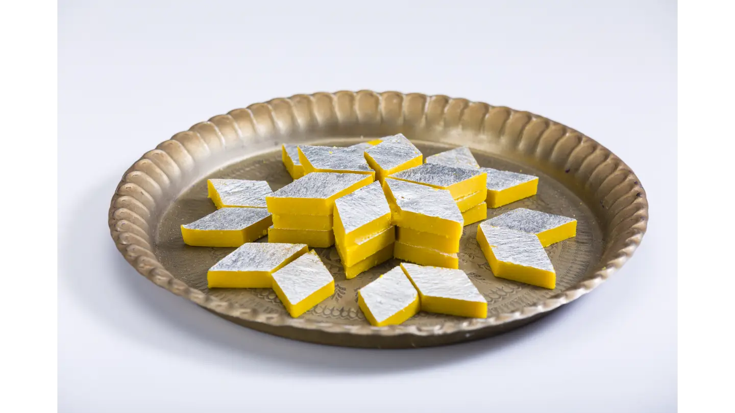Mango Cashew Burfi