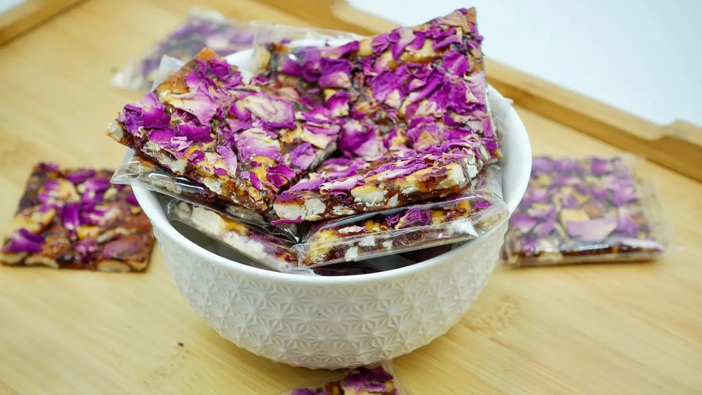 Dry fruit Chikki ( Rose Petals )